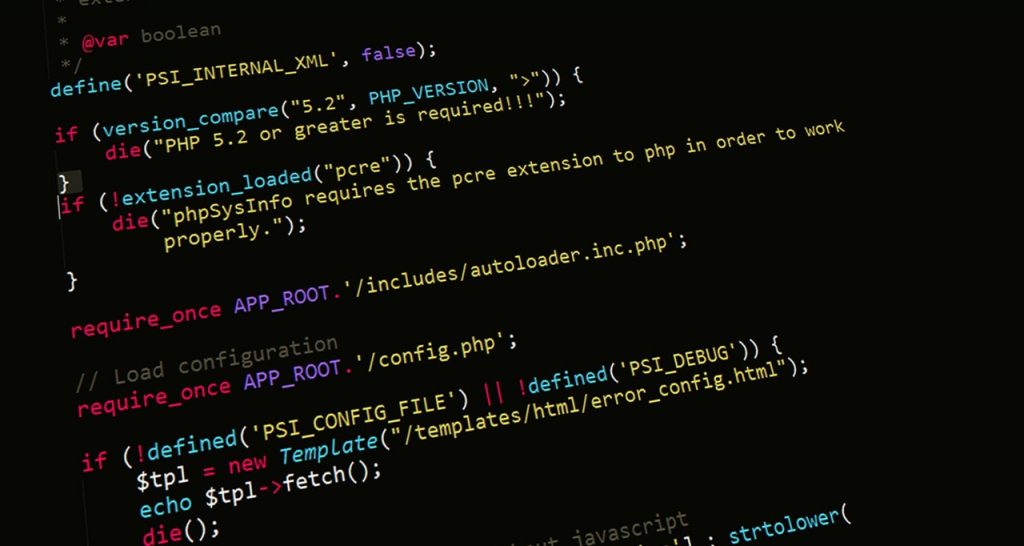 system coding with black screen background